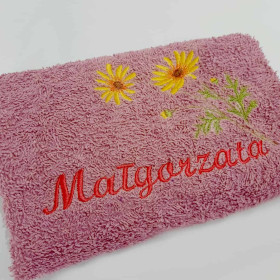 ręcznik lila na prezent z imieniem Małgorzata